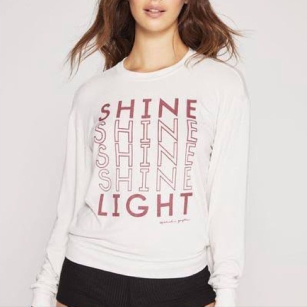 SPIRITUAL GANGSTER ADULT SHINE LIGHT SAVASANA PULLOVER STONE